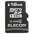 エレコム データ復旧高速microSDHCメモリーカード(Class 10・16GB) 防水仕様 MF-MSD016GC10R
