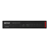 BUFFALO 法人向け Giga対応 Layer2 スマートLiteスイッチ 8ポート ブラック BS-GSL2008