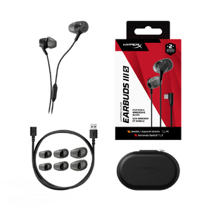 HYPERX HyperX Cloud Earbuds III S ゲーミングイヤホン USB-C接続 ブラック HXR-BN7S1AA-イメージ3