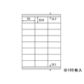 ラベルシール A4 24面 上下余白 100枚 1冊（100枚） F866930-ABC1-404-RB18