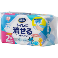 アイリスオーヤマ ペット用トイレに流せるウェットティッシュ 72枚×2個 FC677TB-NPWT-2P