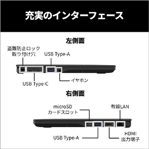 富士通 FMV UX-L3B 14型WUXGA/Core Ultra 7/インテルグラフィックス/メモリ16GB/約512GB SSD/ WiFi 7 FMV Note U ピクトブラック K0N70000JP-イメージ4