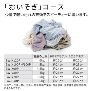 日立 全自動洗濯機 ビートウォッシュ ホワイト BW-V80P W-イメージ10