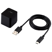 エレコム 12W A-Cケーブル付属 AC充電器 ブラック MPA-ACC12BK
