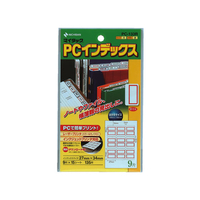 ニチバン PCラベルインデックス大 赤枠 27*34mm 135片 F844369-PC-133R