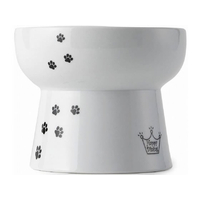 猫壱 ハッピーダイニング 猫用 脚付ウォーターボウル ハイタイプ 猫柄 F360771