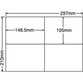 NANA ラベルシールナナコピーシンプルパックA4 4面 500シート F875991-C4iA