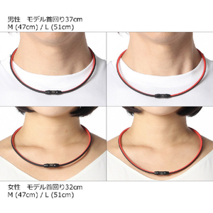 コラントッテ SPORTS ネックレス SR140 NEXT ホワイト×ブラック M DBAAD2513-イメージ6