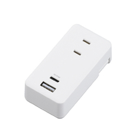 ヤザワ 極小USBタップ2個口PD20W ホワイト H5FS400PD20WH