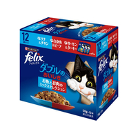 ネスレピュリナペットケア フィリックスパウチ ダブルのおいしさ お魚とお肉のミックスセレクション 50g×12袋 FCJ138U