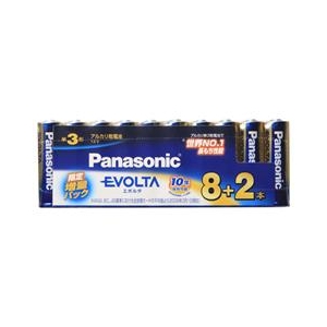 パナソニック 単3形アルカリ乾電池 10本入り EVOLTA LR6EJSP/10S-イメージ1