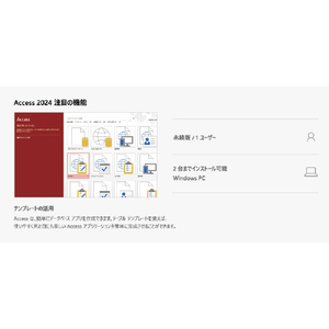 マイクロソフト Access 2024 日本語版 ダウンロード版[Win/Mac ダウンロード版] DLACCESS2024HDL-イメージ2