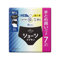 大王製紙 エリス ショーツナプキン M～L 昼・夜 長時間用ブラック 7コ FCE728A