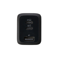 クオリティトラストジャパン PD67W対応 Type-C 2ポート/USB 1ポート ACアダプタ ブラック QU-0200BK