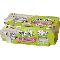 ユニ・チャーム デオトイレ 子猫~5kgの成猫用 本体セット ナチュラルアイボリー&イエロー FCU8752