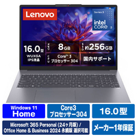レノボ ノートパソコン Lenovo IdeaPad Slim 3i Gen 11 ルナグレー 83RS003DJP