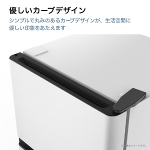ハイセンス 【右開き】124L 2ドア冷蔵庫 e angle select ホワイト HR-B12E4W-イメージ9