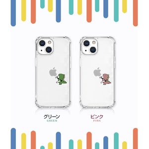 AKAN iPhone 13 Pro用ソフトタフケース おしごとザウルス―日曜大工 ピンク AK20997I13P-イメージ3